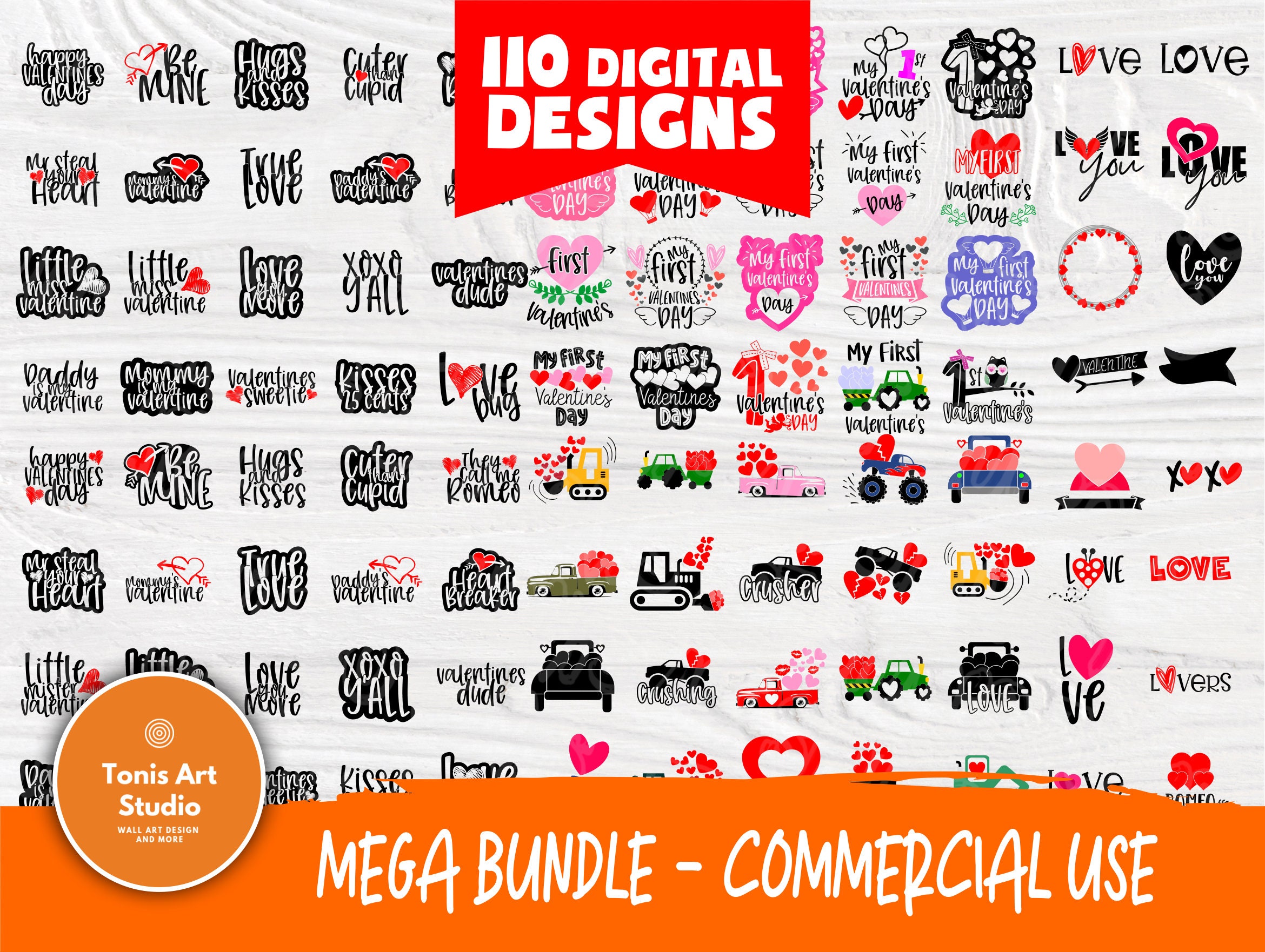 Download Mega Valentine S Bundle 110 Valentines Designs Svg Files For Cutting Machines Cricut Cameo Love Cut Files Love Svg Valentine S Day