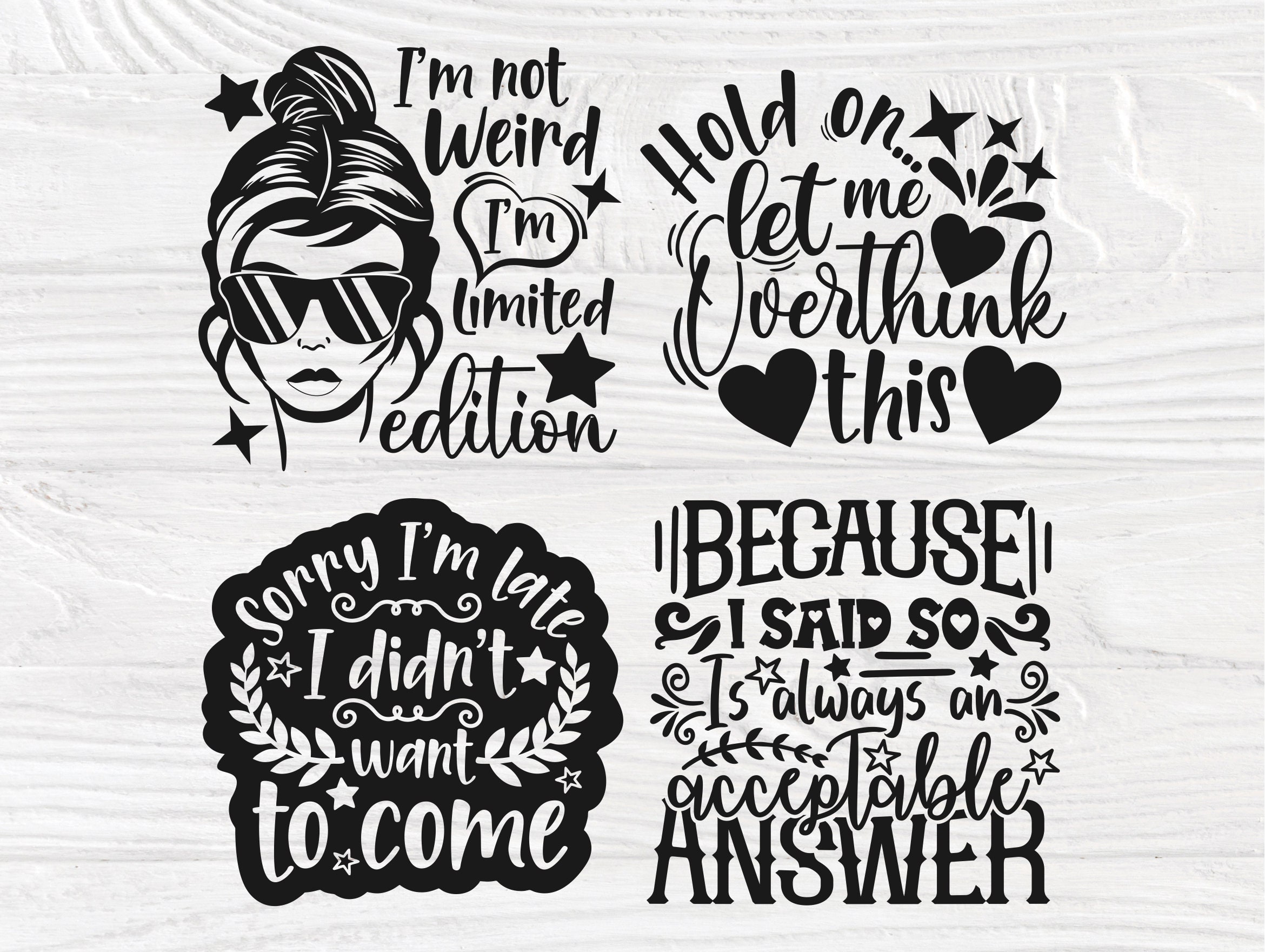 Sarcastic SVG Bundle, Funny Shirt Svg, Mom Svg