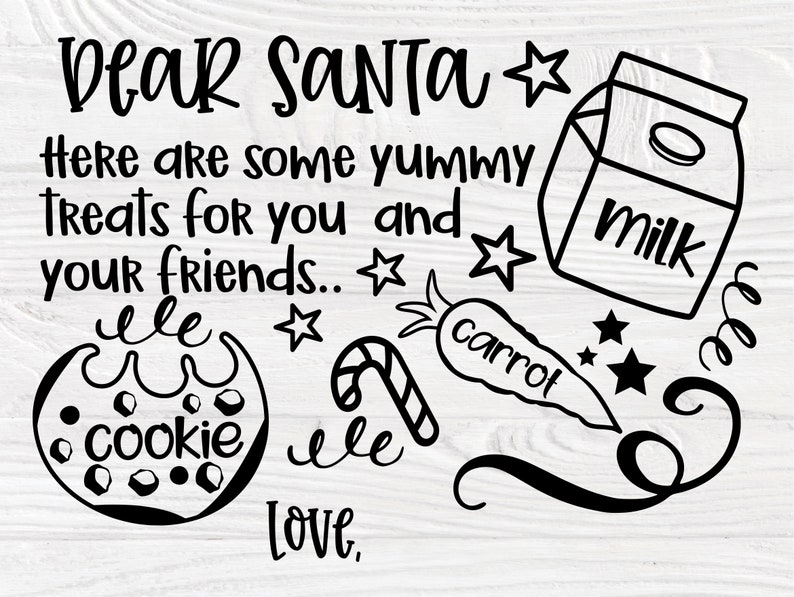 Download Dear Santa Tray SVG Bundle Christmas Svg Cookies | Etsy