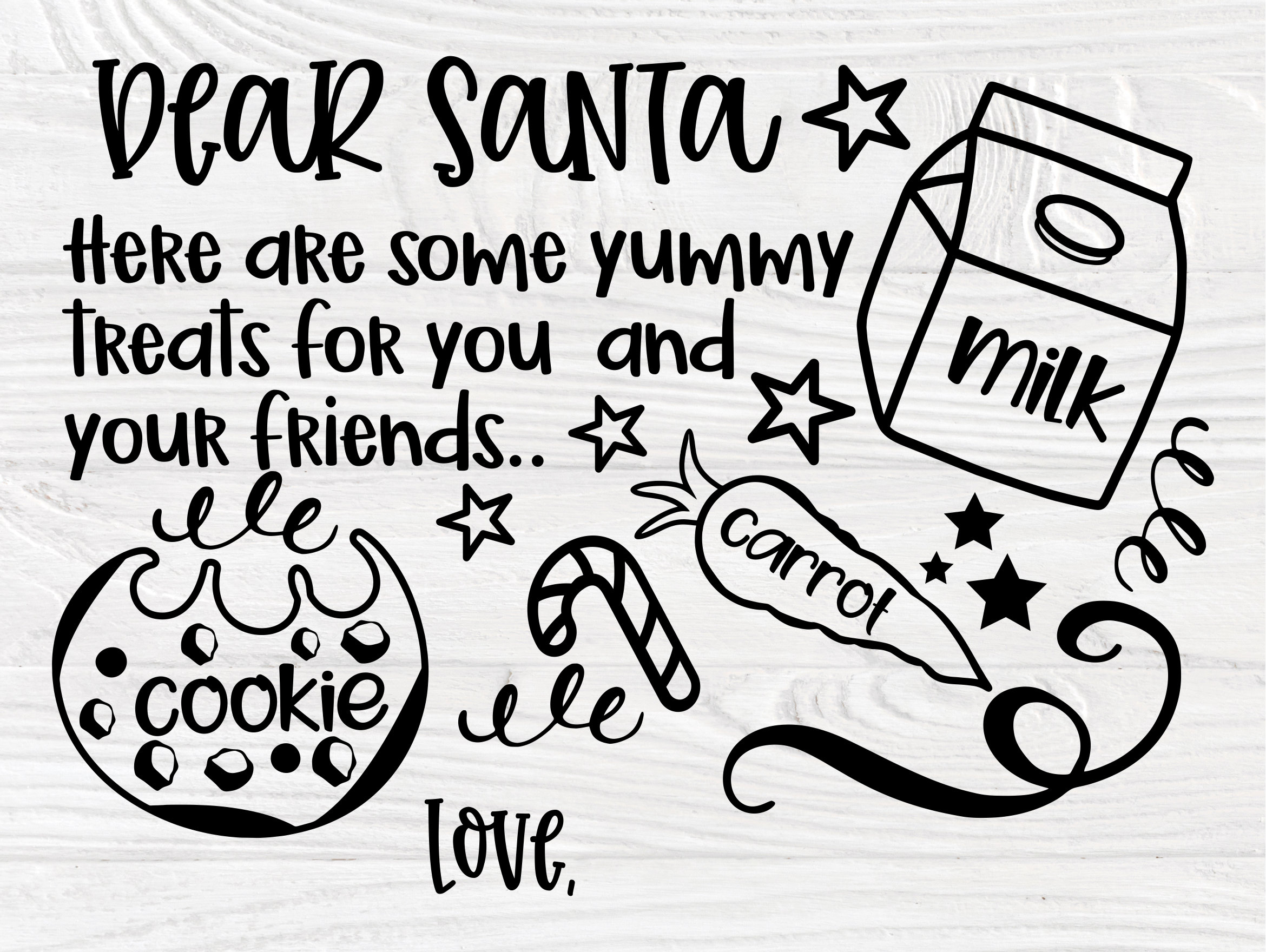 Download Dear Santa Tray SVG Bundle, Christmas Svg, Cookies