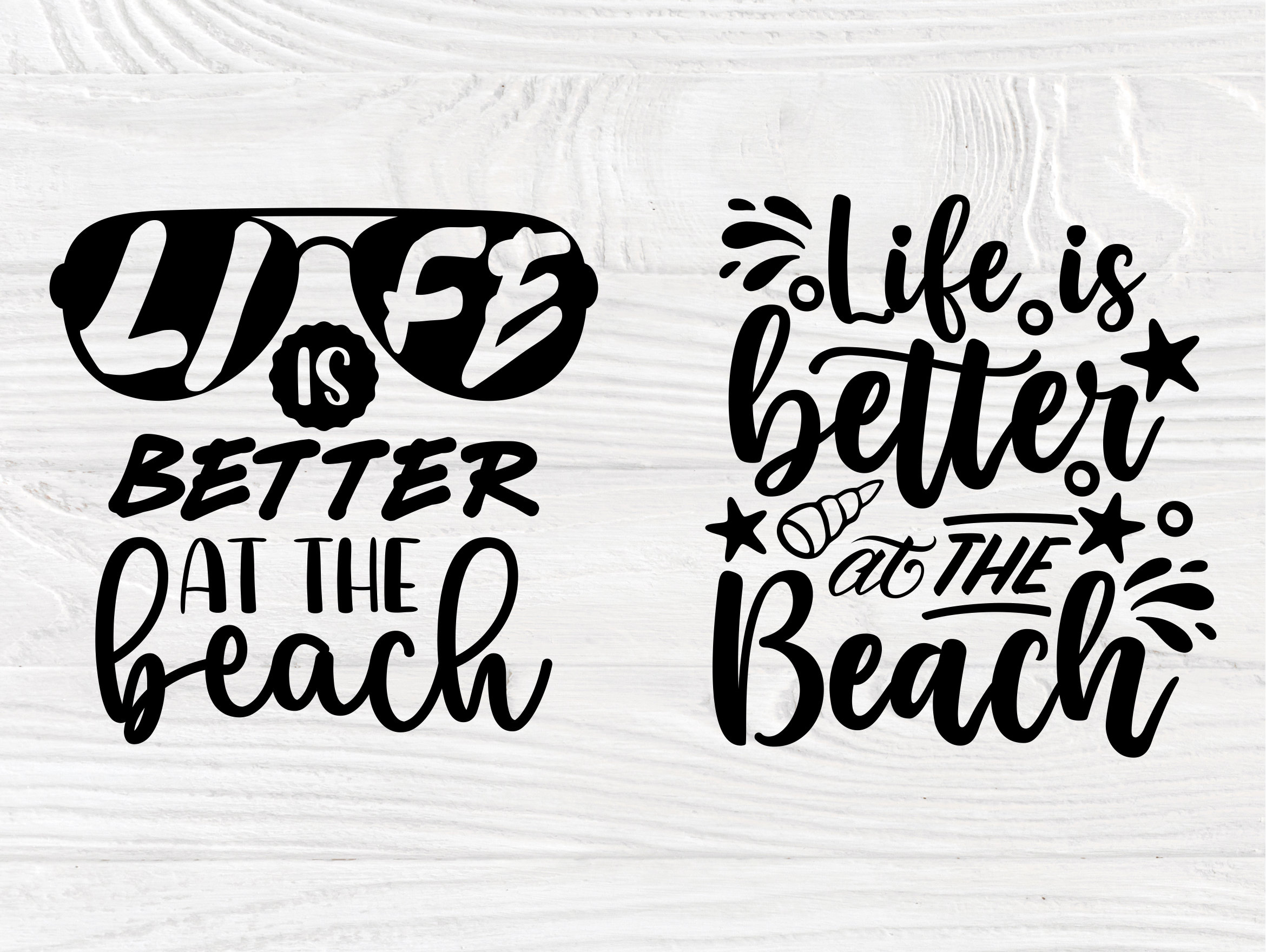 Life is Better at the Beach SVG Sunshine Svg Summer Quotes - Etsy UK