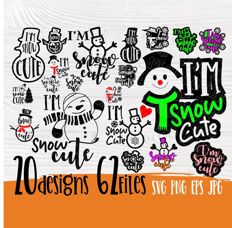 Download I'm snow cute SVG Snowman svg Winter svg Snow svg | Etsy