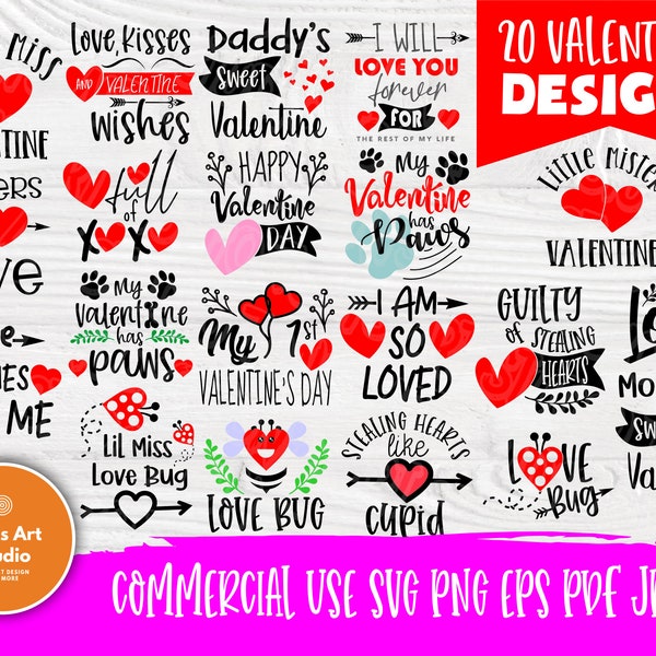 Valentine SVG Bundle | Funny Quotes Svg | Valentines Day Svg | Svg Files for Cricut | Valentines Cut Files | T shirt Designs | Love Svg