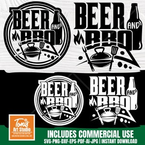 Beer and Bbq Svg - Bbq Grill Svg - Grilling Svg Cut Files - Bbq Dad SVG, PNG, DXF - Beer Timer Svg - Beer Clipart - Grill Master Shirt Svg