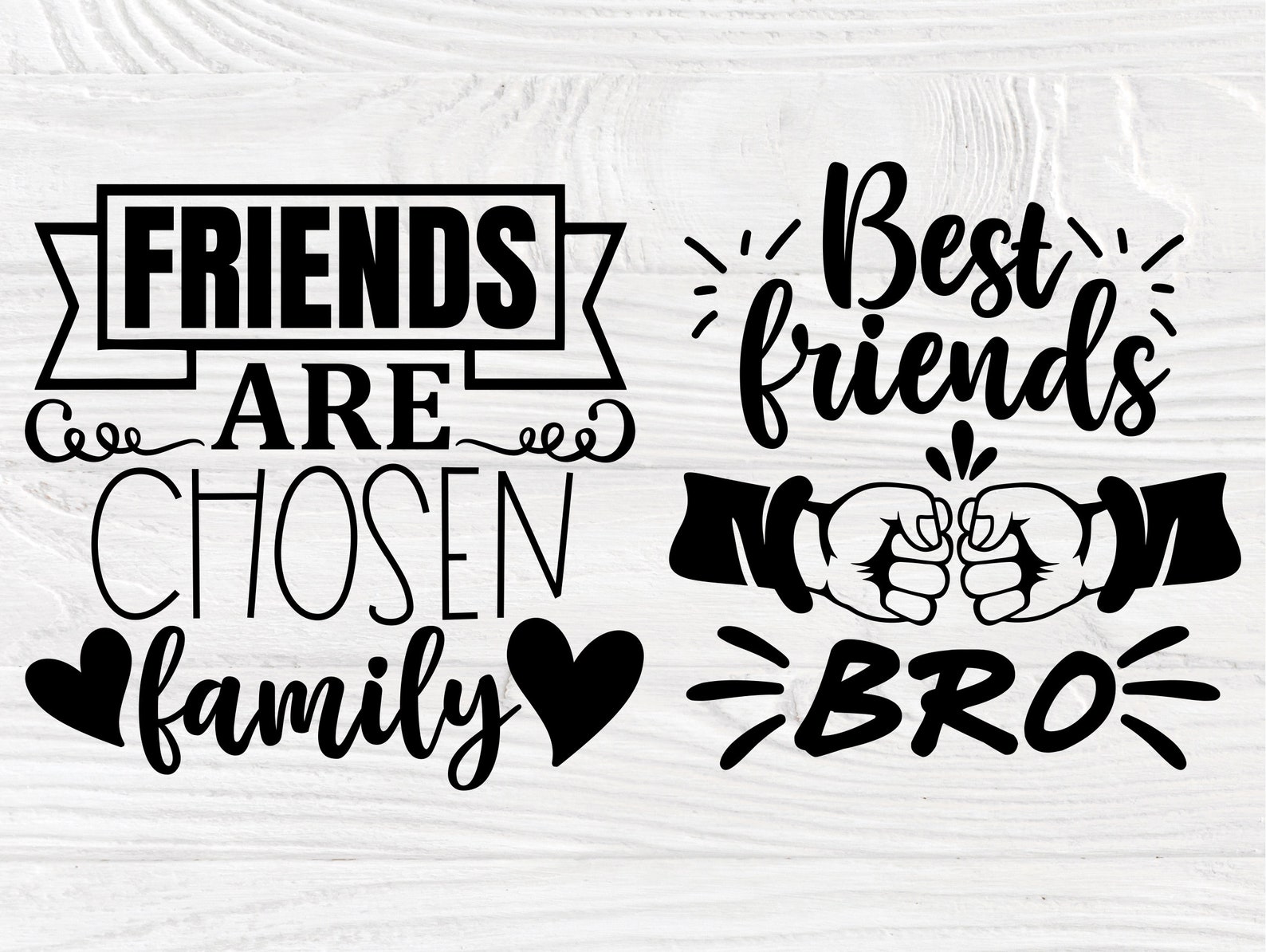 Best Friends Signs SVG Bundle Friendship Quotes Etsy Canada