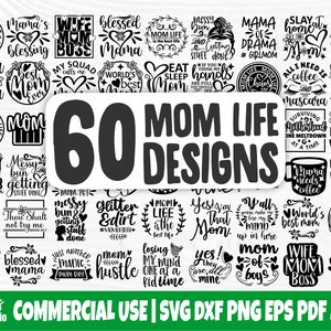 Mom Life SVG Bundle, Mothers Day, Cricut Svg Files