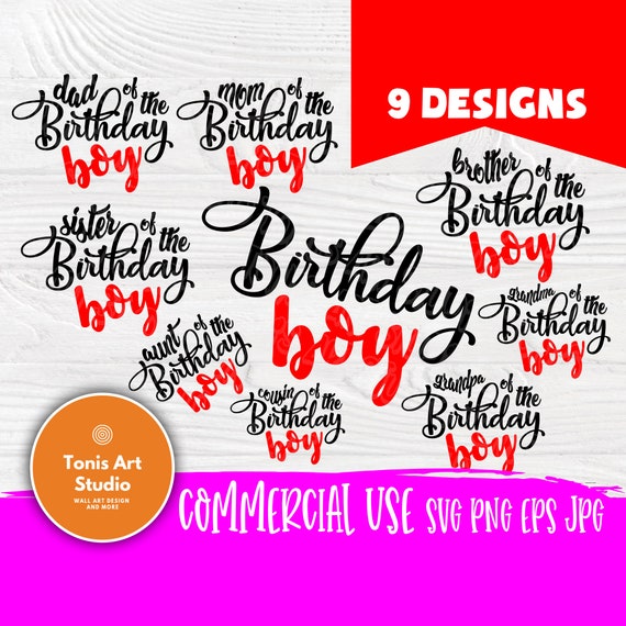 Free Free 168 Birthday Boy Family Svg SVG PNG EPS DXF File