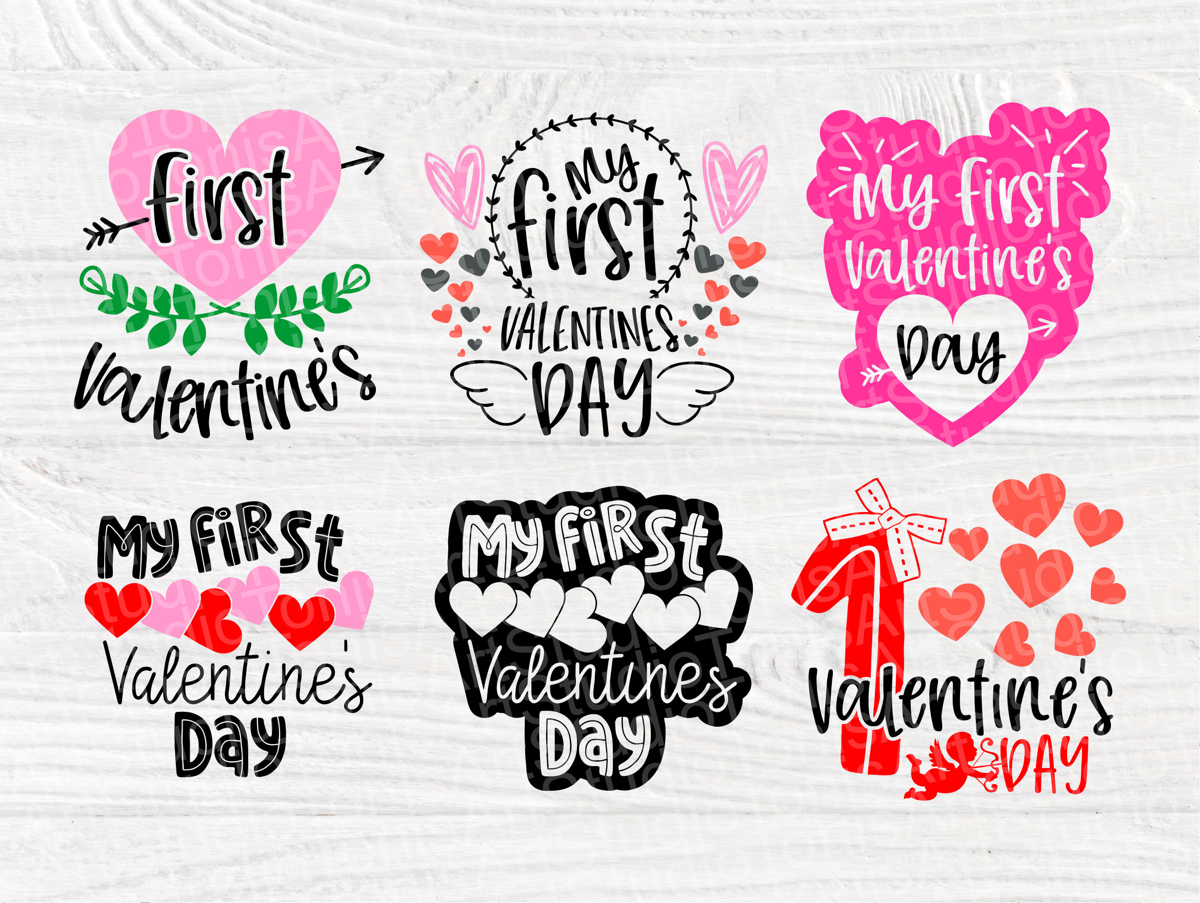 Valentine SVG Bundle | First Valentines Day | Valentines Svg | My First