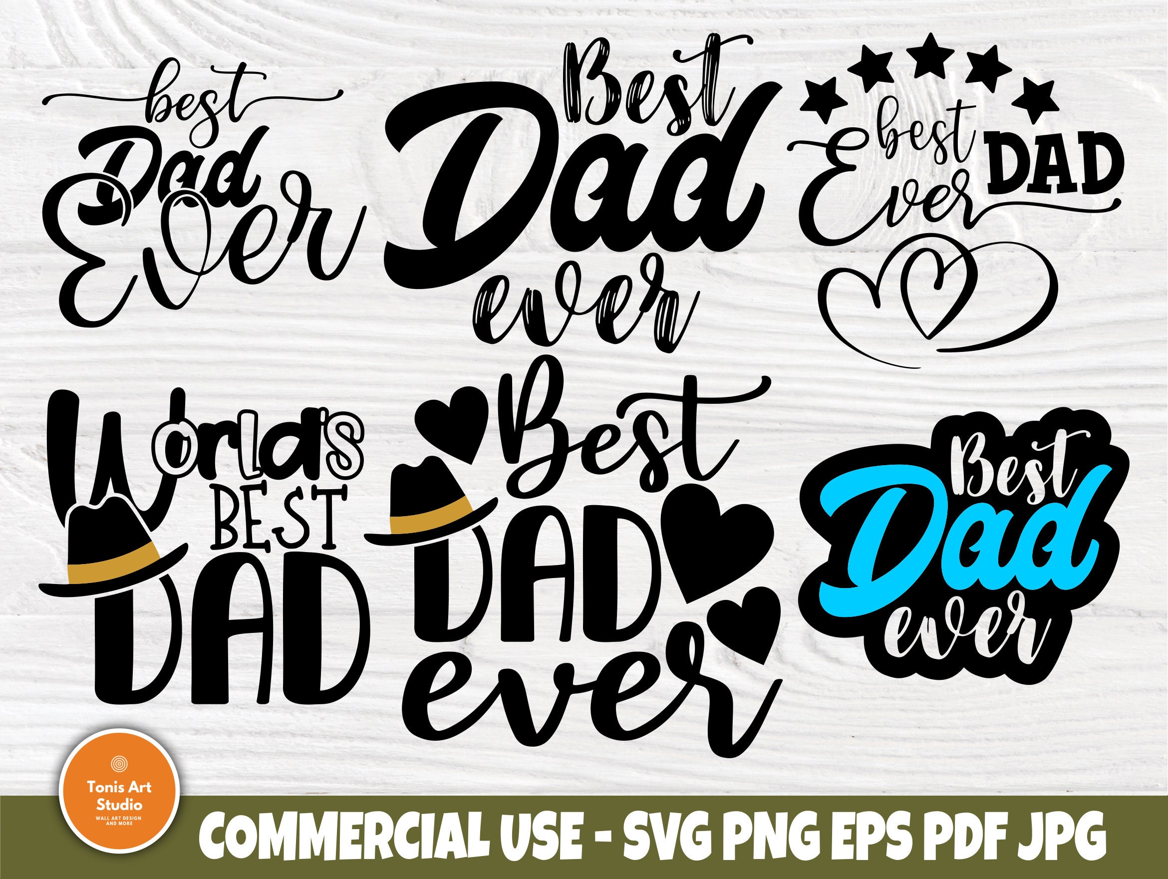 Best Dad Ever SVG, Fathers Day Svg, Svg Cut Files