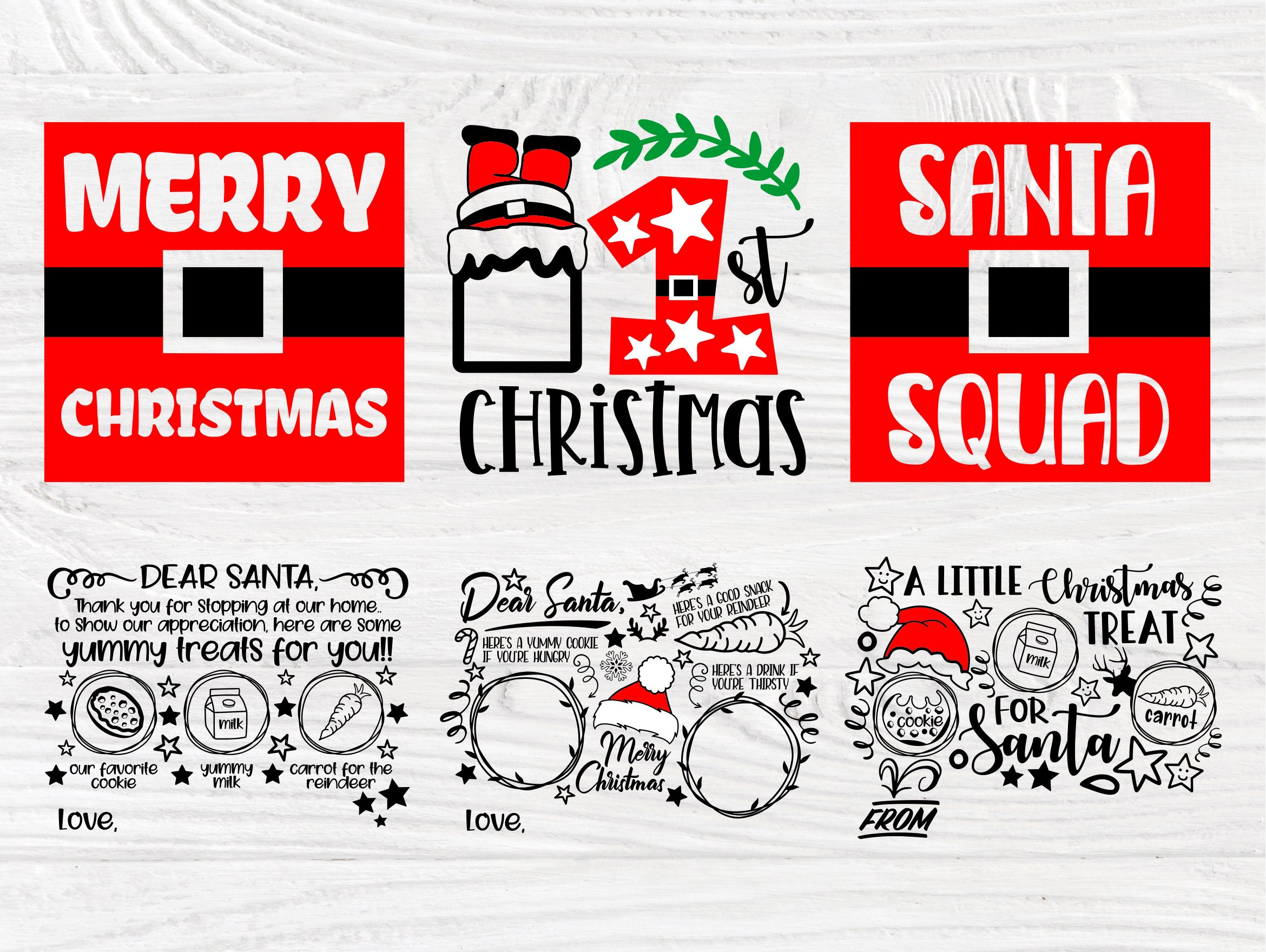 Download Dear Santa Tray Bundle SVG File