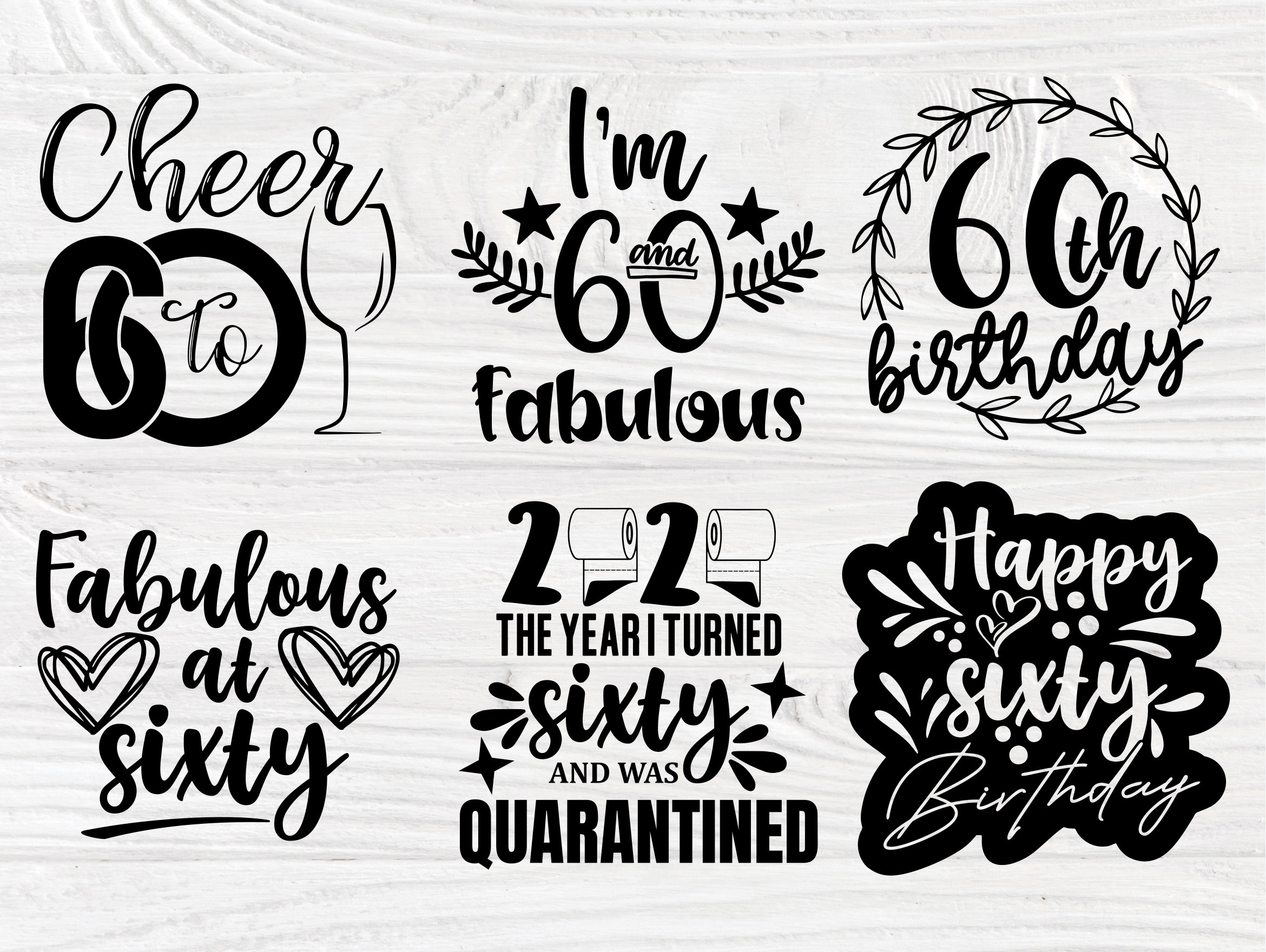 Download 60th Birthday SVG Bundle, Birthday Shirt Designs