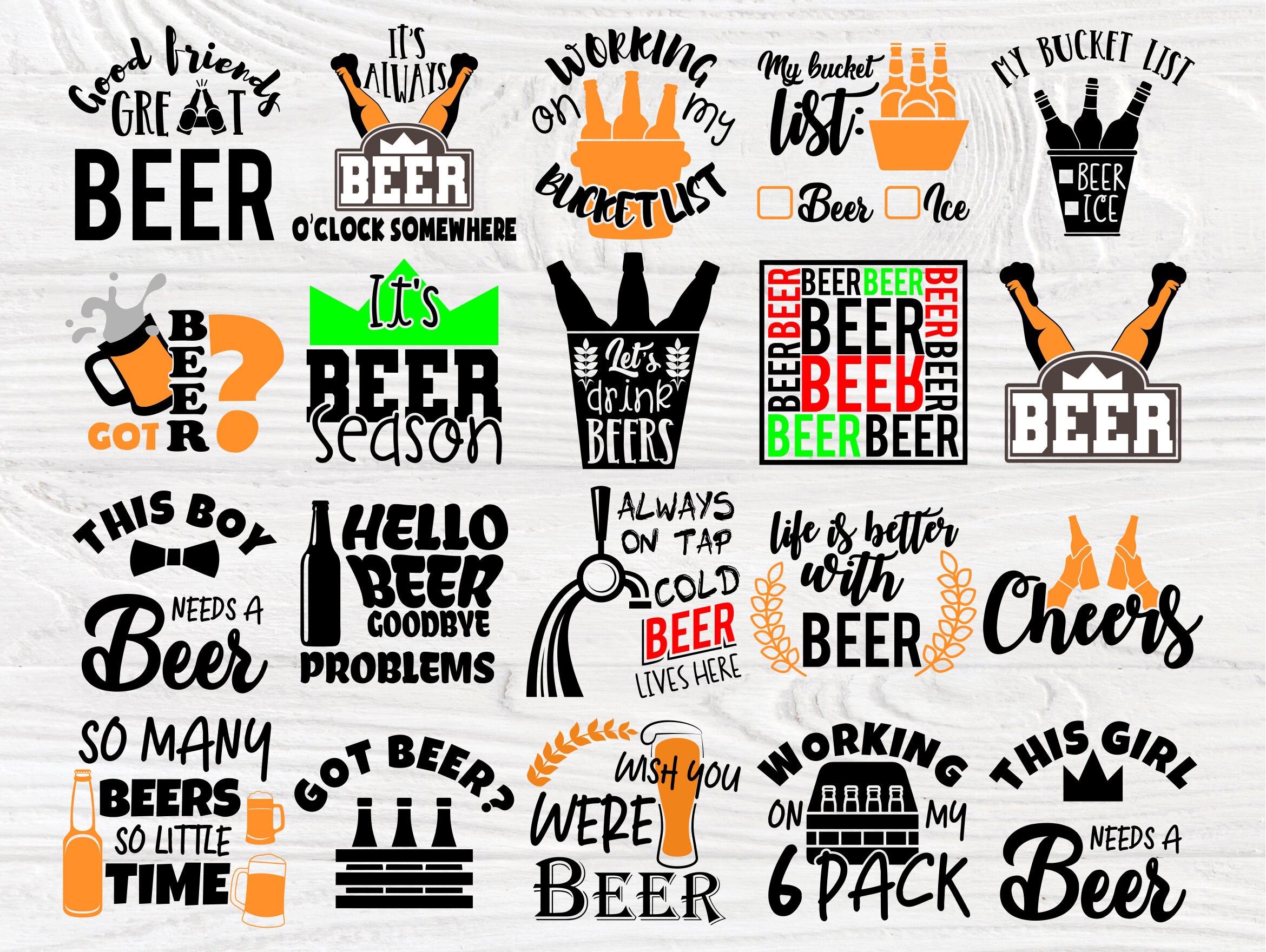 Download Beer Signs SVG Bundle, Alcohol Svg, Drinking Svg
