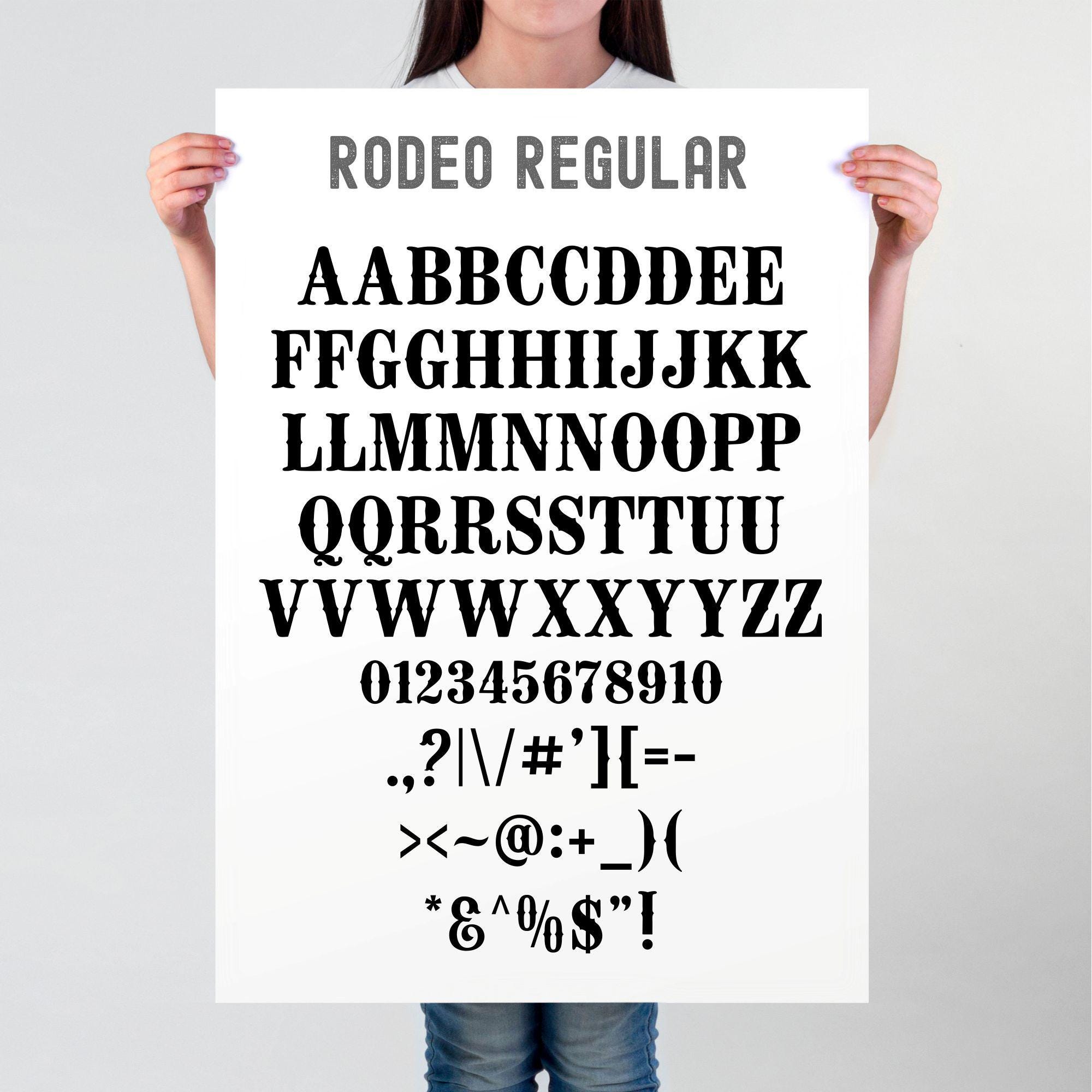 Rodeo Font SVG Bundle: Western Cowboy Alphabet (OTF, TTF) - Etsy