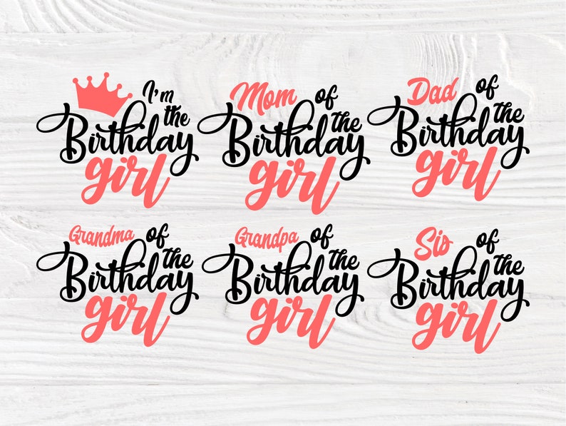 Download Birthday Girl SVG Family Quotes Birthday Squad | Etsy