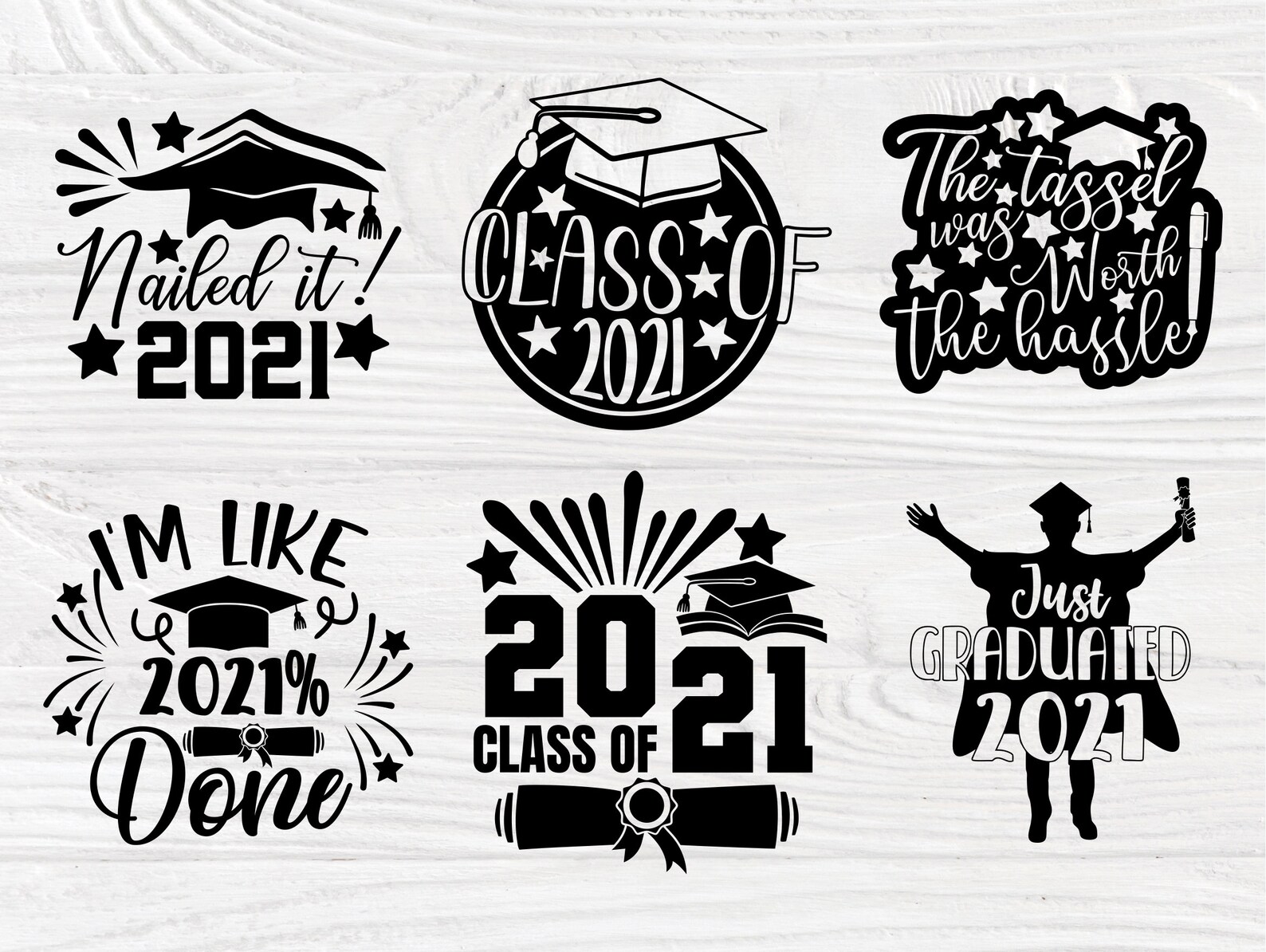 Download Graduation 2021 SVG Bundle Class of 2021 Svg File | Etsy