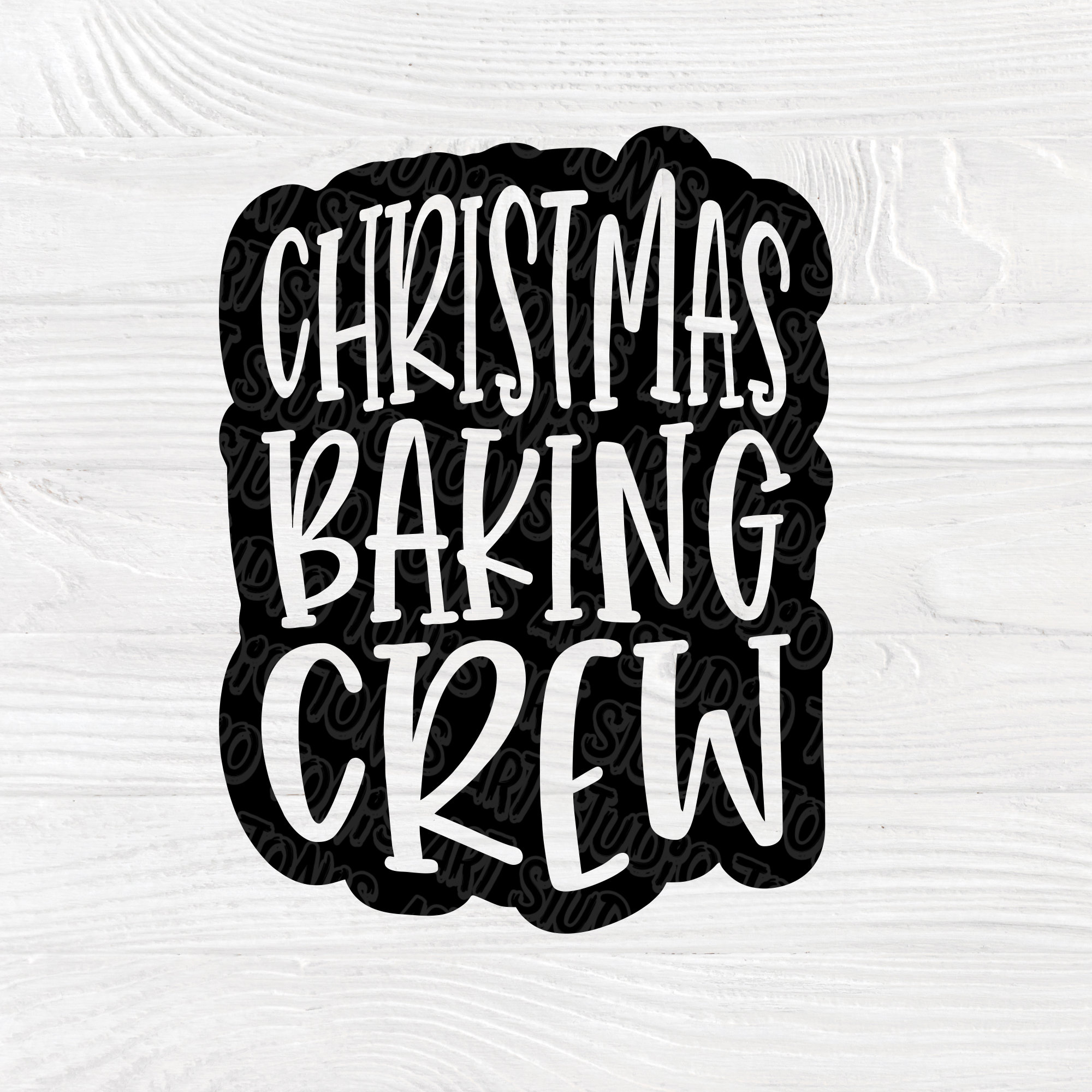 Christmas Baking Crew SVG cut file | Holiday Cut File | Funny Quotes | Cute Women's Quote | Girl