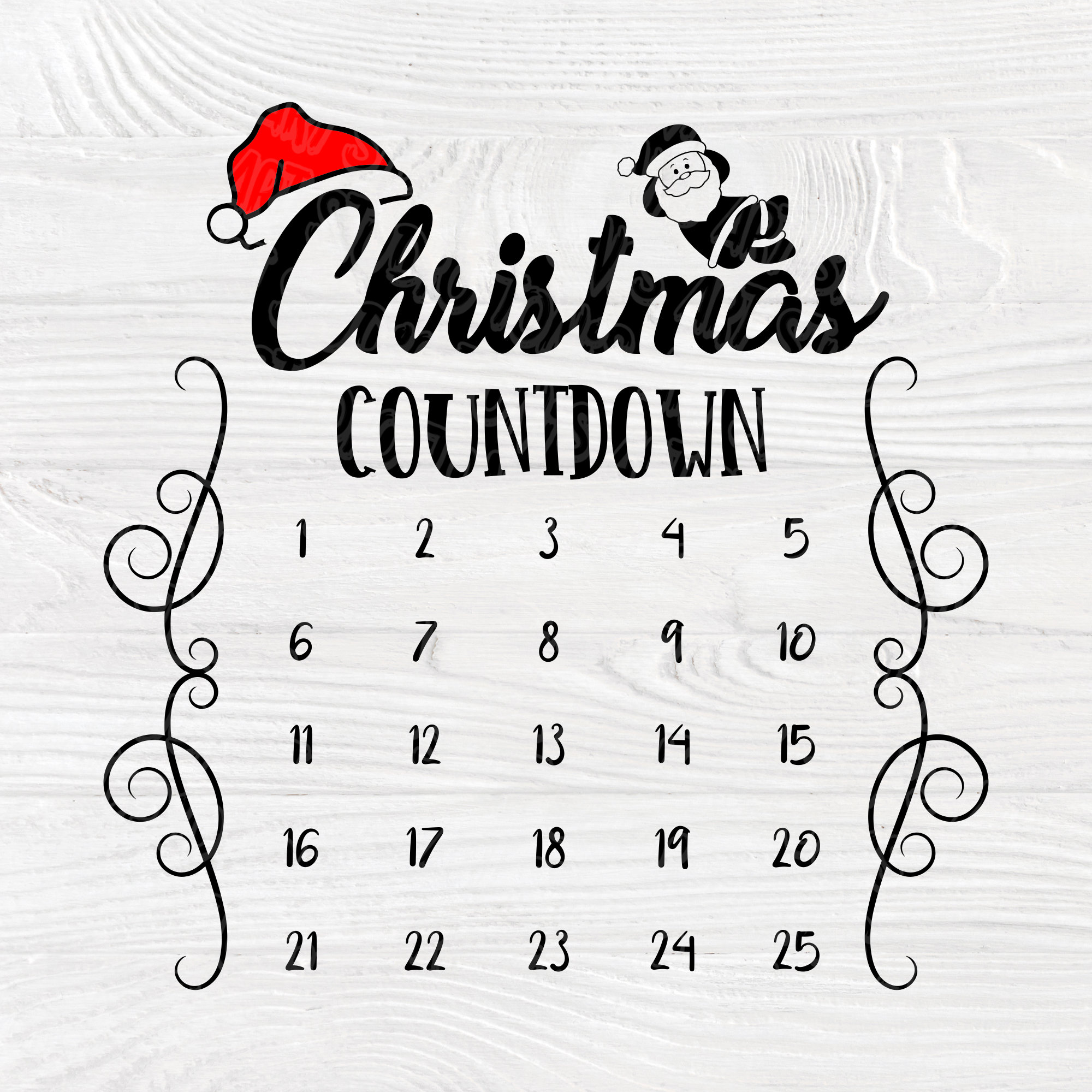 Download Christmas countdown SVG | Christmas svg | Christmas advent ...