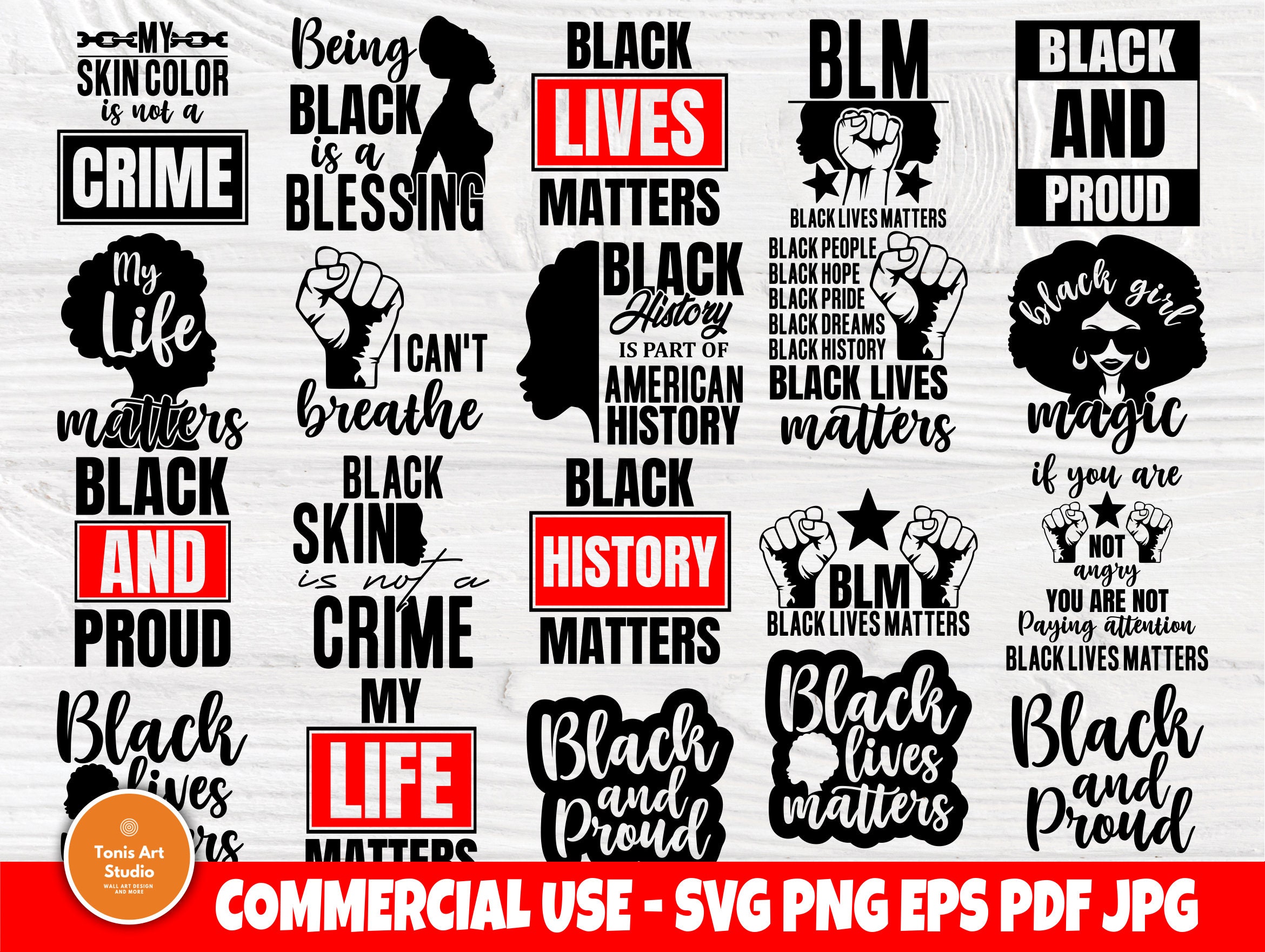Download Black Lives Matters SVG Bundle, Black History Svg