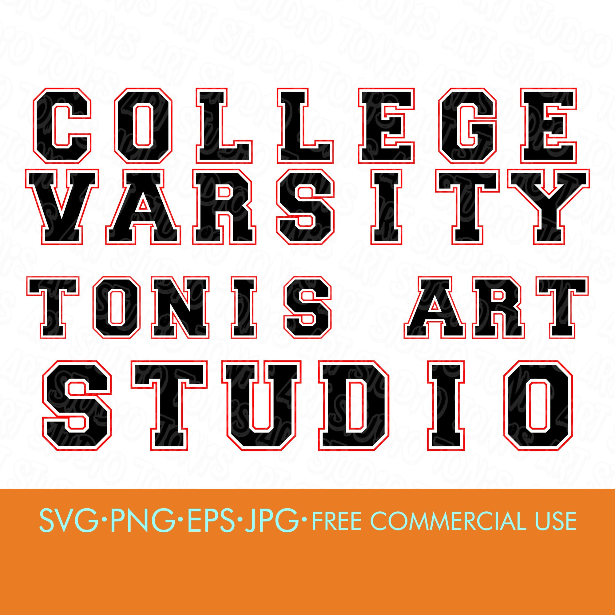 Download Varsity font SVG | College font svg | Varsity alphabet svg | Svg cut files for cricut | Varsity ...