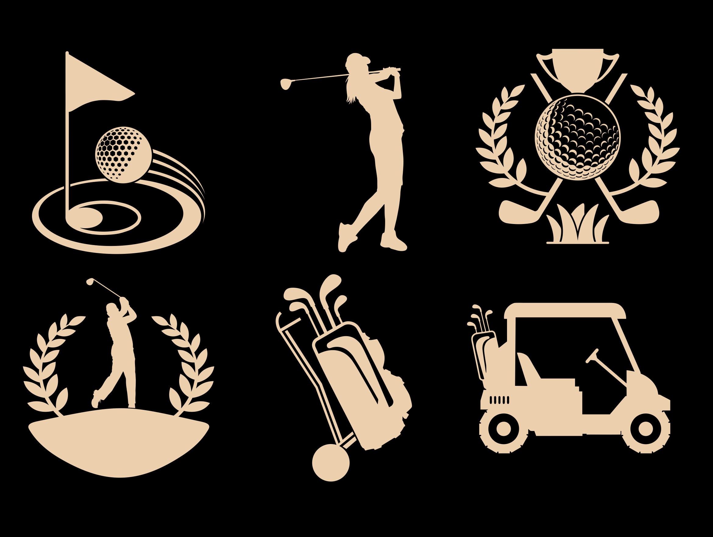 Download Golf SVG Bundle, Sports Svg, Logo Design Cut Files