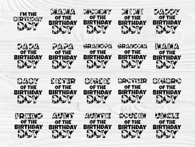 Download Birthday Boy SVG Dinosaur Svg Family Shirt Svg | Etsy