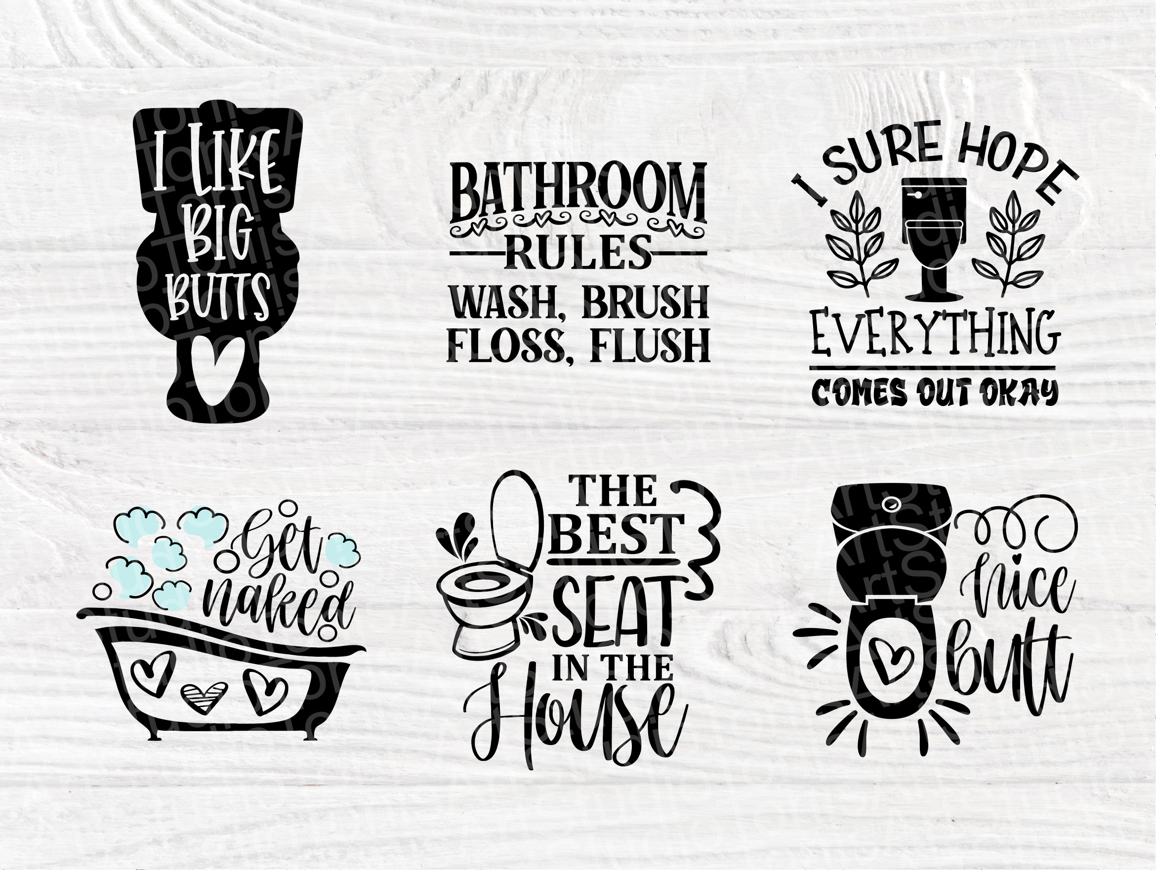 Bathroom Humor SVG Bundle Funny Bathroom Svg  Etsy Canada
