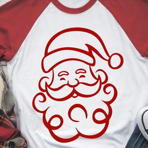 Santa claus svg | santa face svg | Christmas svg | silhouette cricut cut file