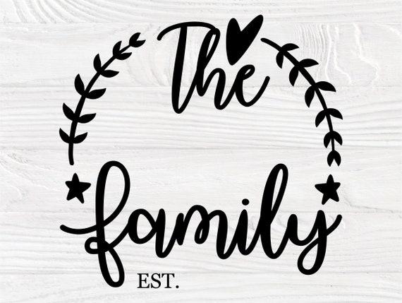 Family Monogram SVG, Family Last Name Svg Cut File