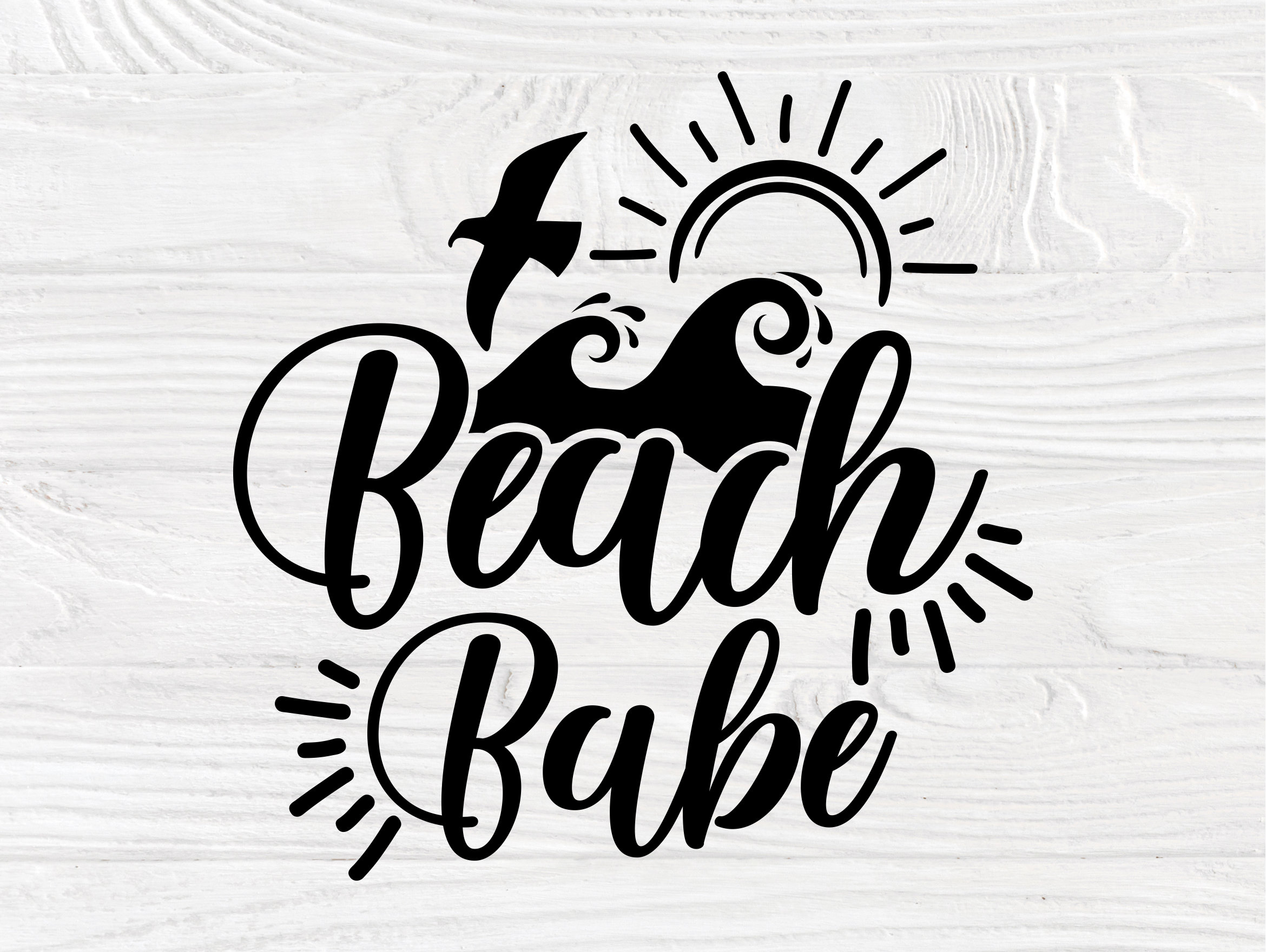 Download Beach Babe SVG, Summer Sign, Vacation Svg, Shirts