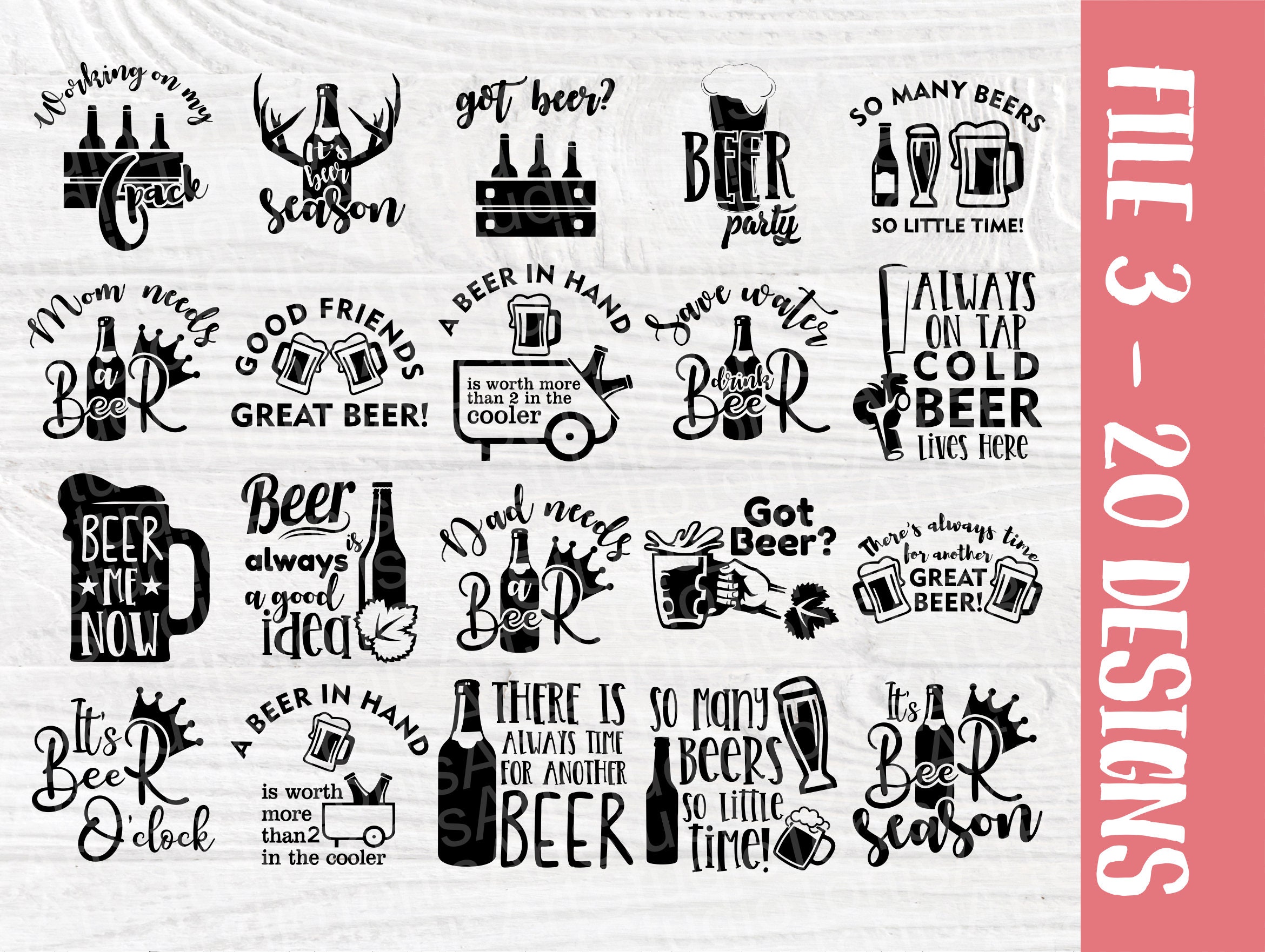 Download Beer SVG Bundle, Alcohol Svg, Beer Signs, Drinking