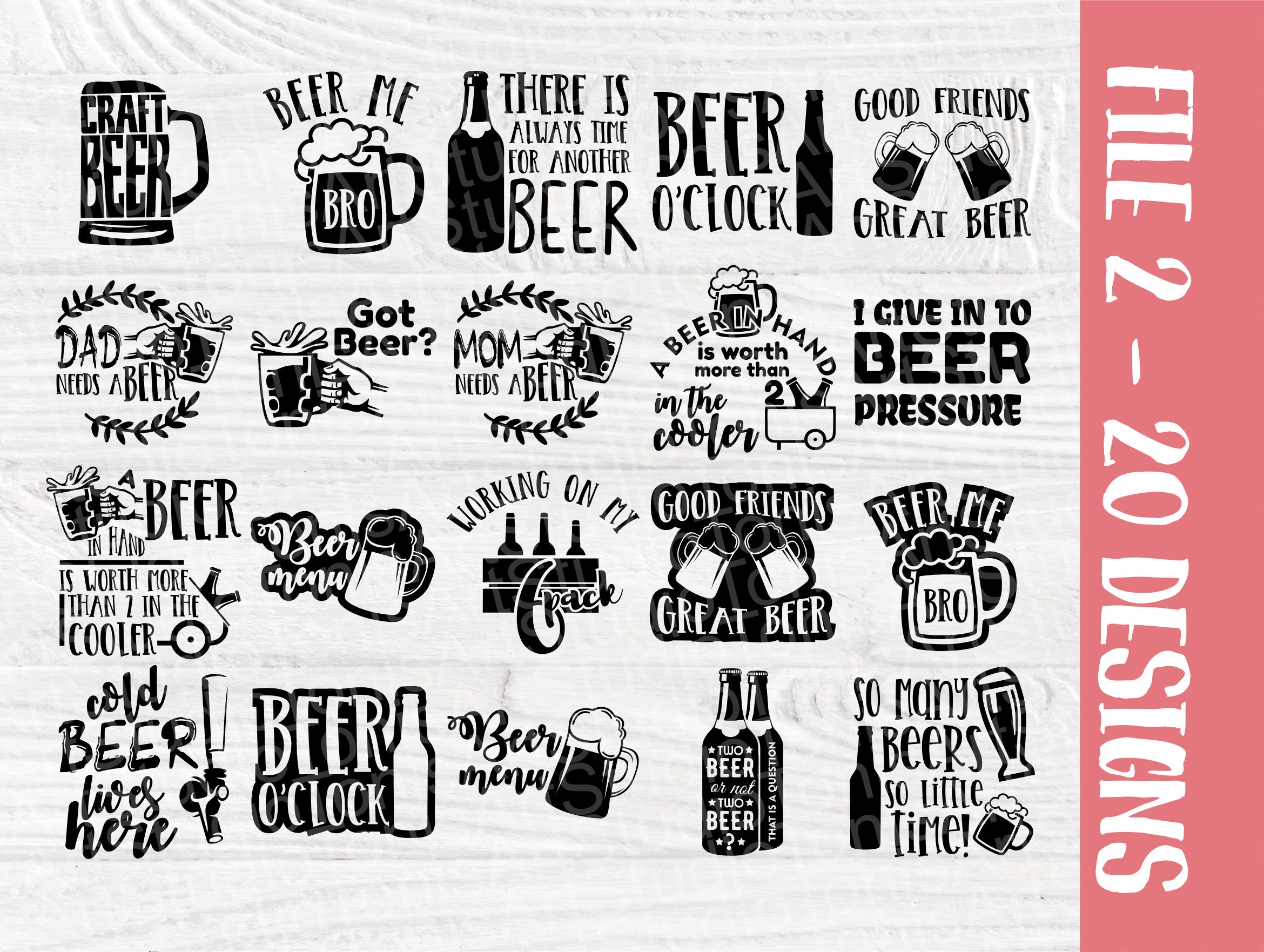 Download Beer SVG Bundle, Alcohol Svg, Beer Signs, Drinking