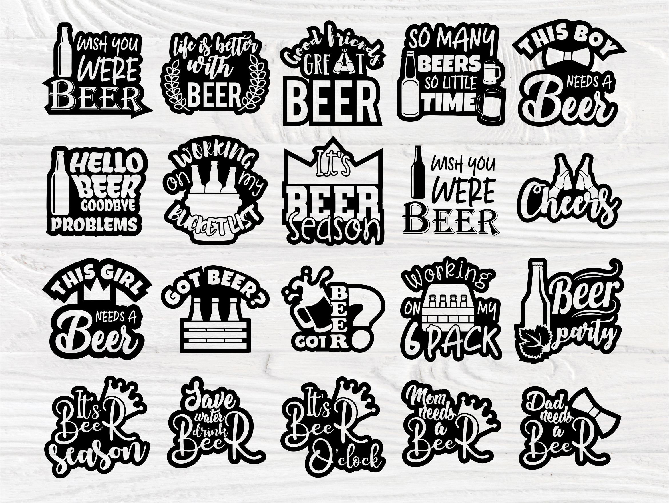 Download Beer SVG cut file | Beer SVG Bundle | Beer silhouette ...