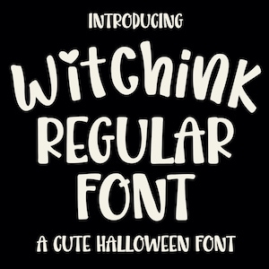 Witchink Font - Cute Halloween Font with Spooky Glyphs
