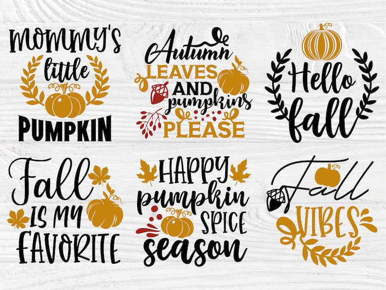 Download Autumn SVG Bundle Fall Svg Pumpkin Svg Cut Files | Etsy