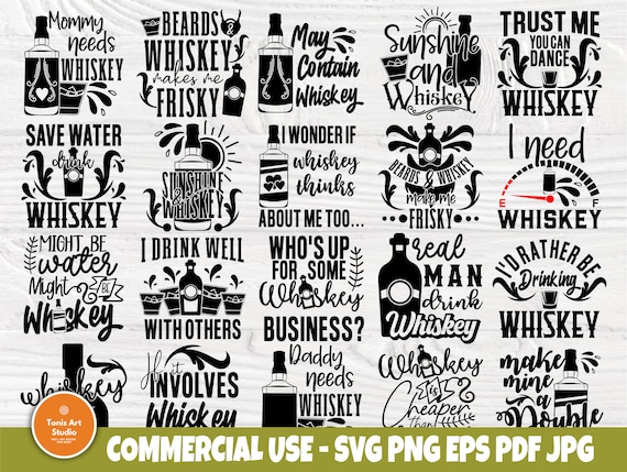 Download Whiskey Svg Bundle Drinking Svg Cricut Cut Files Etsy