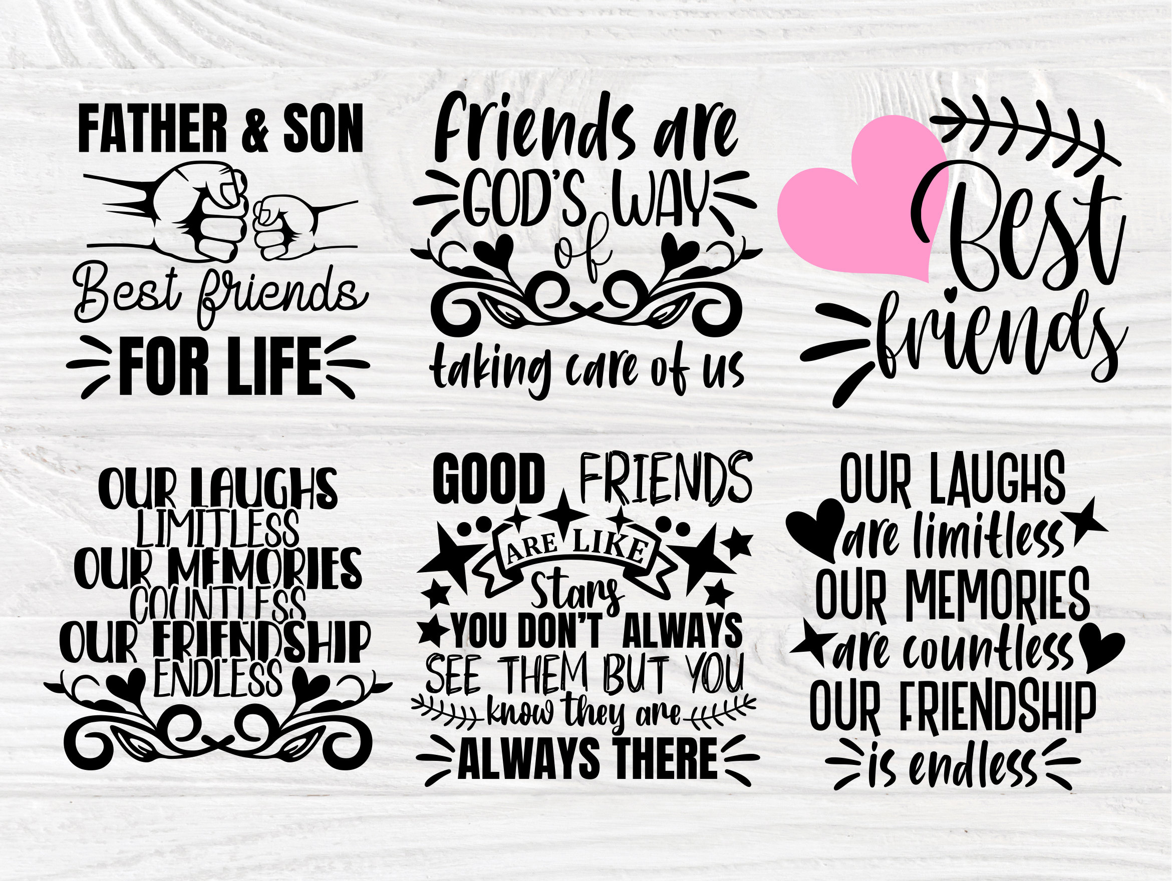 Download Best Friends Svg Bundle Friendship Svg Designs