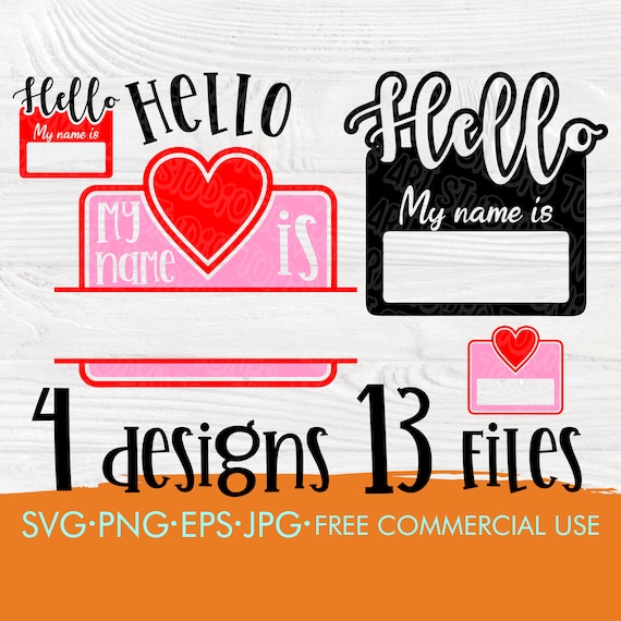 Hello My Name Is Svg Newborn Svg New Baby Svg Name Svg Etsy