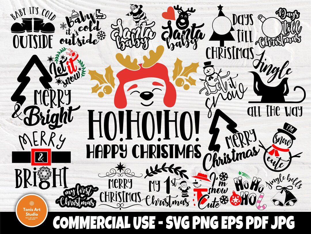 Christmas SVG Bundle, Funny Christmas Signs (digital Download) - Etsy