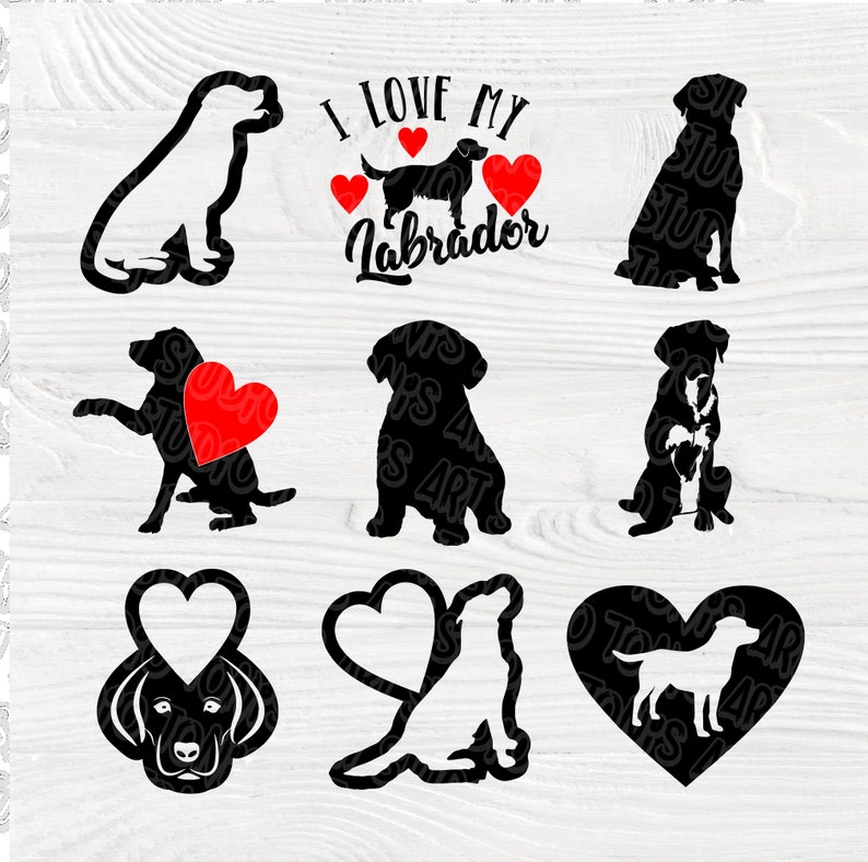 Download Labrador SVG cut file Labrador bundle svg Labrador sign | Etsy