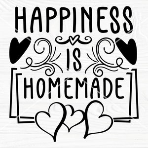 La felicidad es un archivo de corte SVG casero, cita de inicio svg