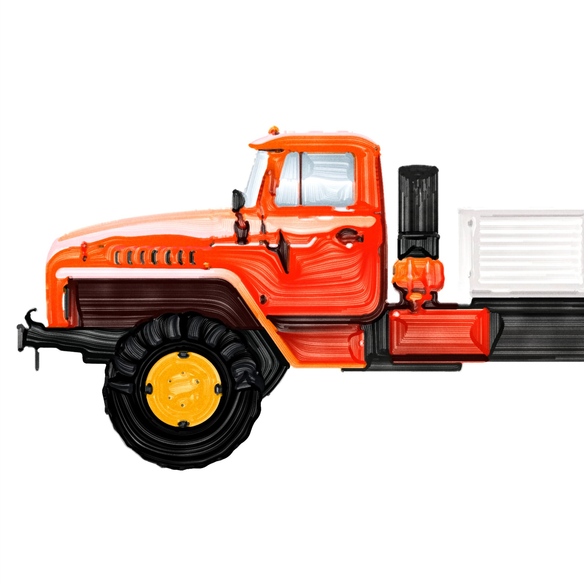 Truck Watercolor Truck Print Truck Wall Art Etsy