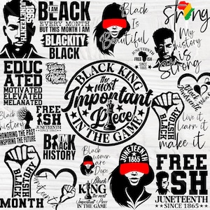 Juneteenth SVG Bundle: Black History Quotes (Digital Download)