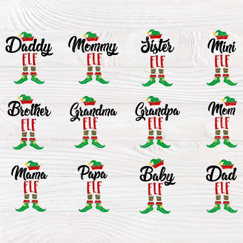 Download Christmas elf SVG Christmas elf family Svg cut files for ...