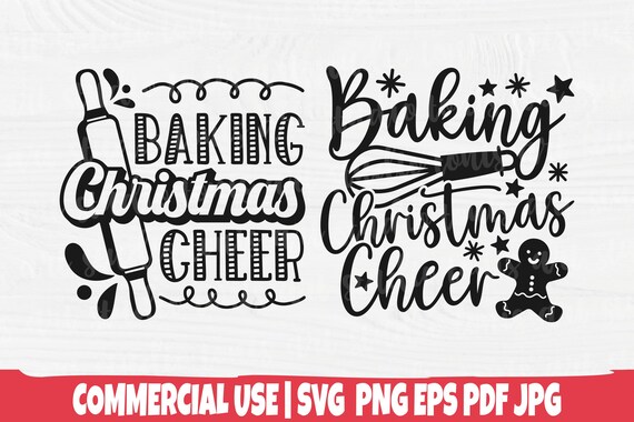 Baking Christmas Cheer SVG PNG - Christmas Baking Svg - Pot Holder Svg