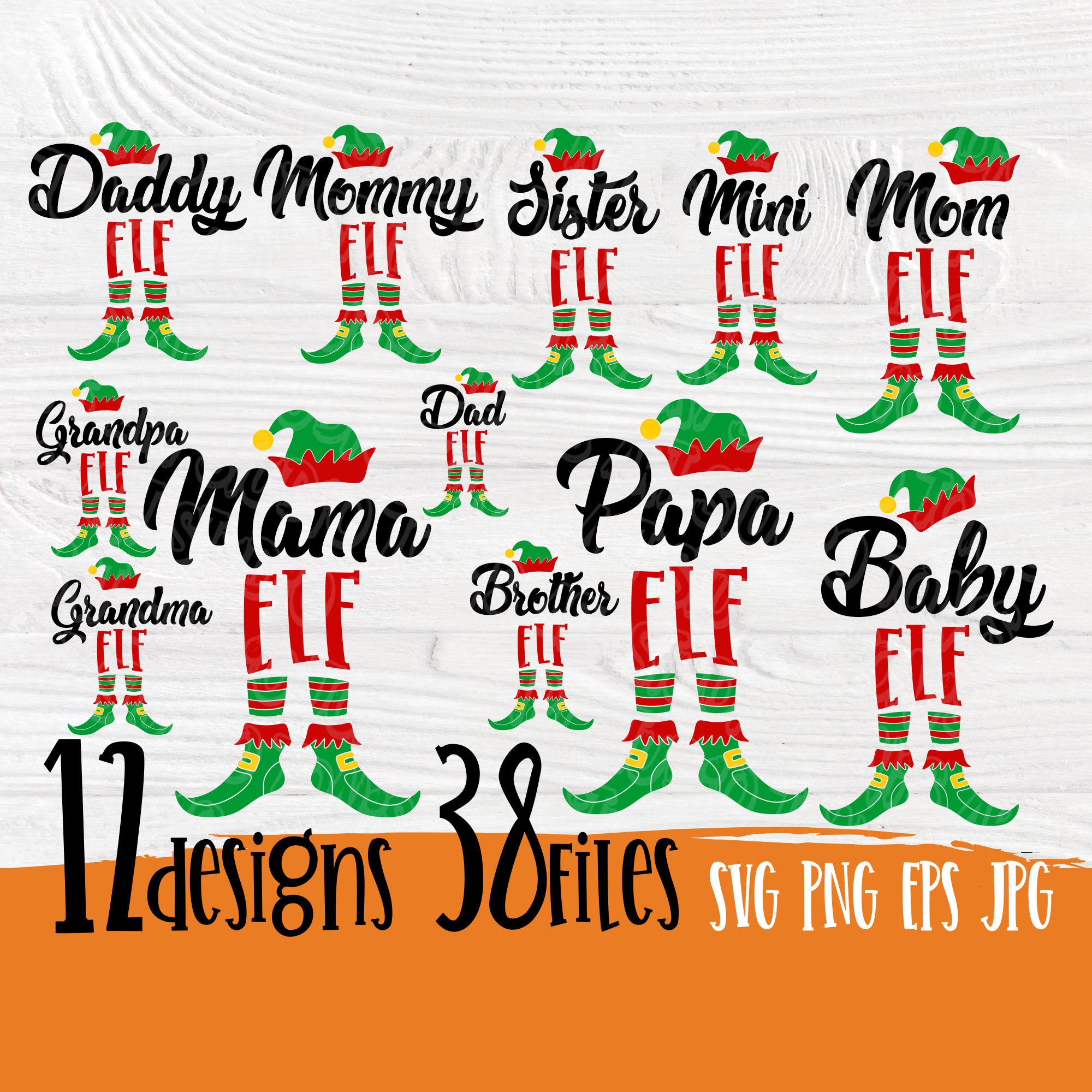 Christmas elf SVG | Christmas elf family | Svg cut files ...