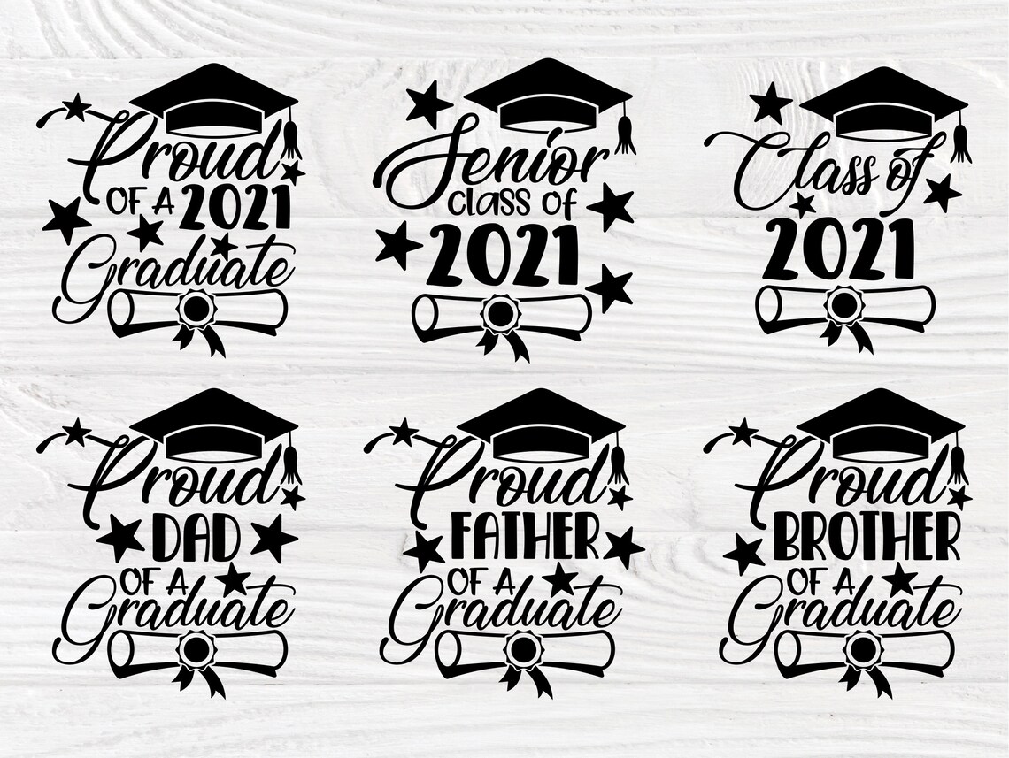 Download Graduation SVG Bundle Class of 2021 Svg Graduate | Etsy