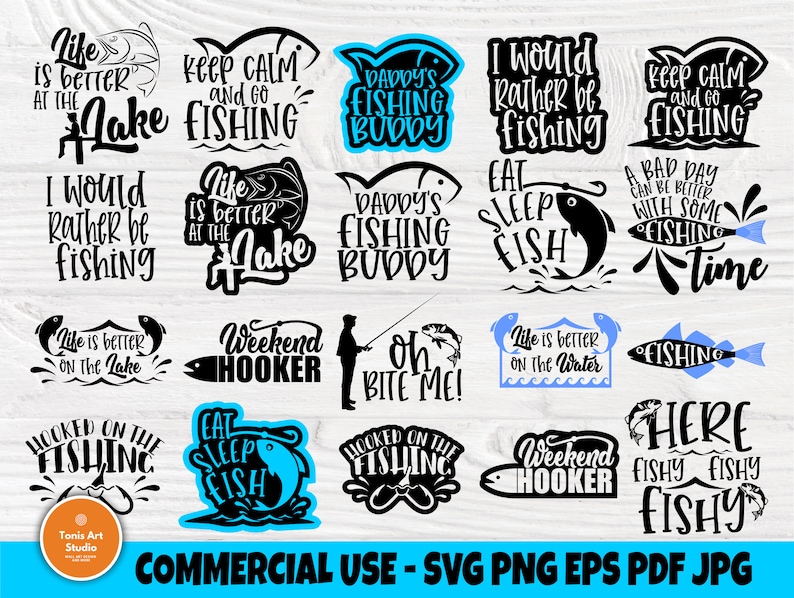 Download Fishing SVG Bundle Fisherman Svg Svg Cut files | Etsy