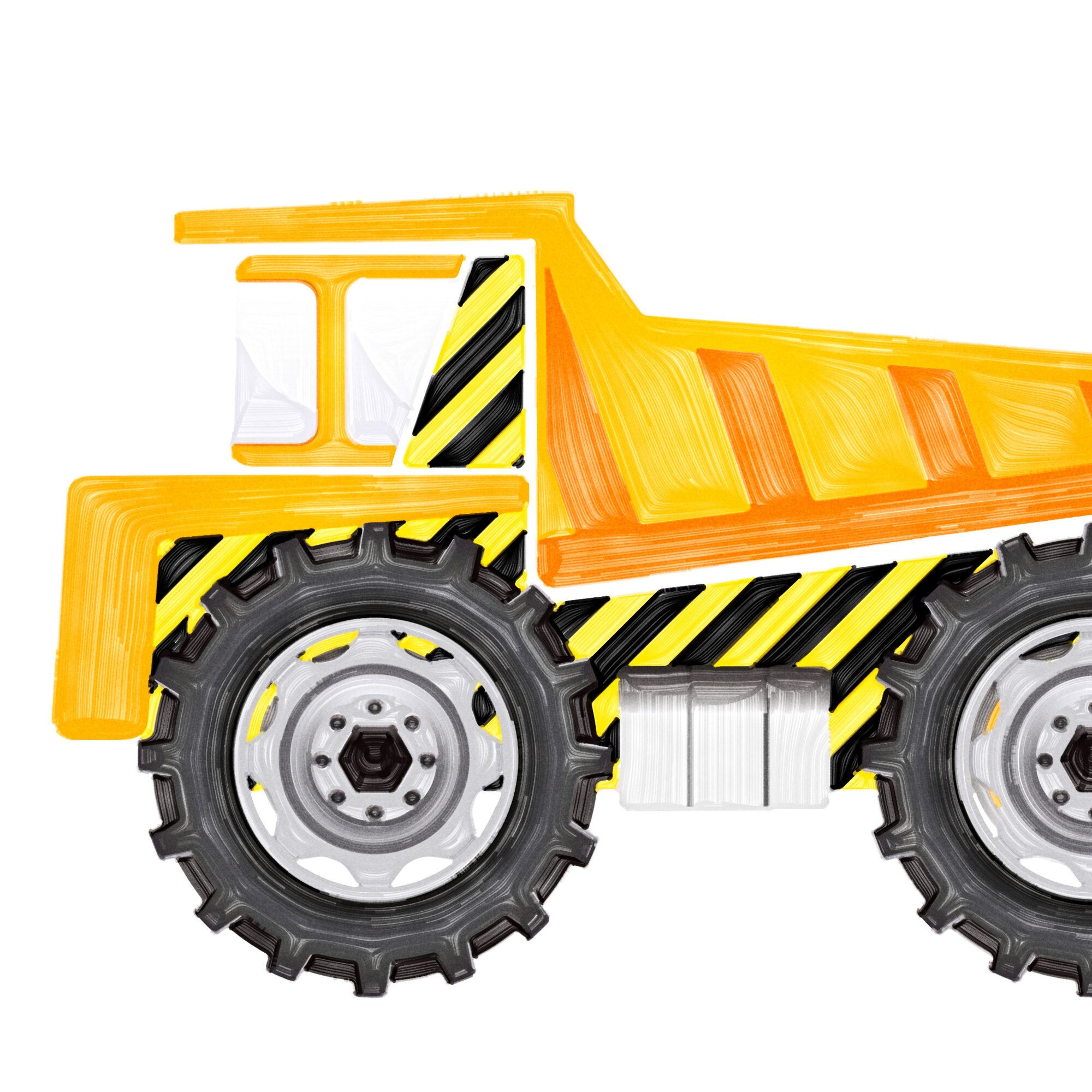 Printable Construction Truck