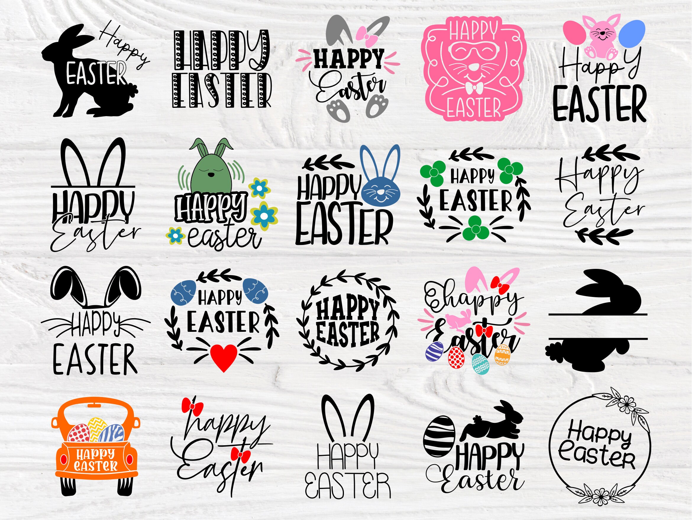Download Happy Easter SVG, Easter Bunny Svg, Bunny Ears Svg, Quotes ...