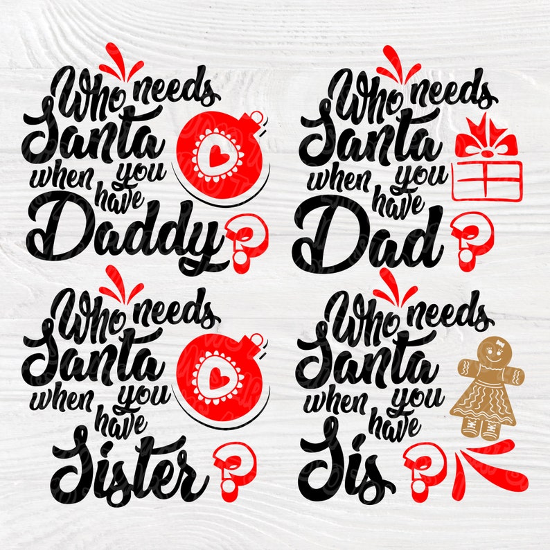 Christmas Santa Family SVG Family Quotes Svg Santa Svg - Etsy
